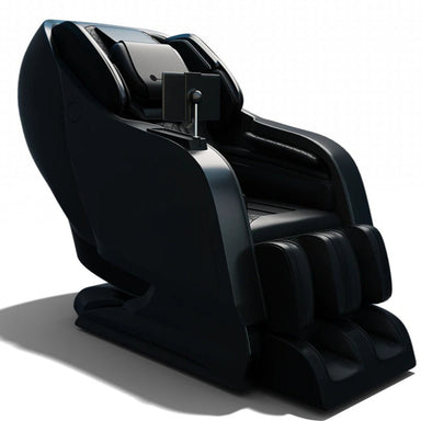 Black massage chair on a white background