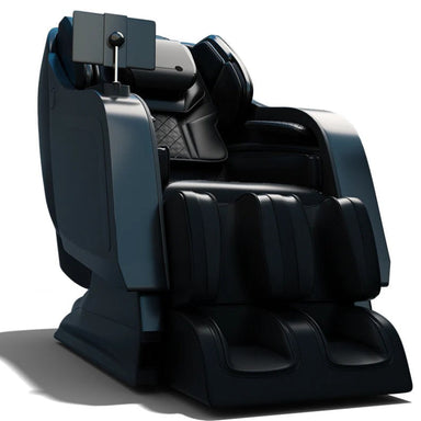 Black massage chair on a white background