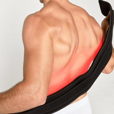 nushape red light therapy wrap on back