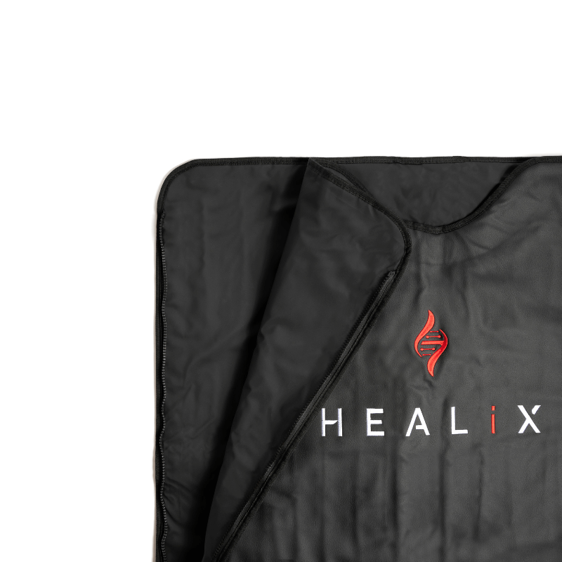 Black bag with HEALiX logo on a white background