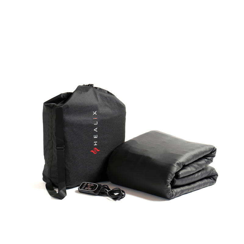Folded Sauna blanket and bag plus controller