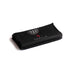 Black folded red light therapy mat on white background