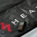 Sauna controller on a black bag with red logo and 'HEAVY' text.