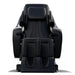 Black massage chair on a white background