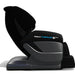 Black massage chair with 'Breakthrough 6 Plus' branding on a white background
