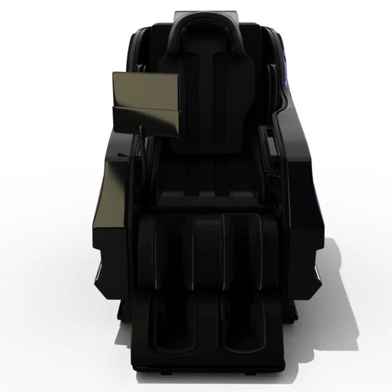 Black massage chair on a white background