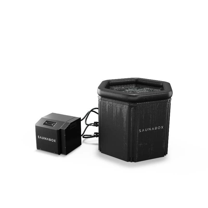 PlungeBox 1/2HP Water Chiller Pro ice bath side