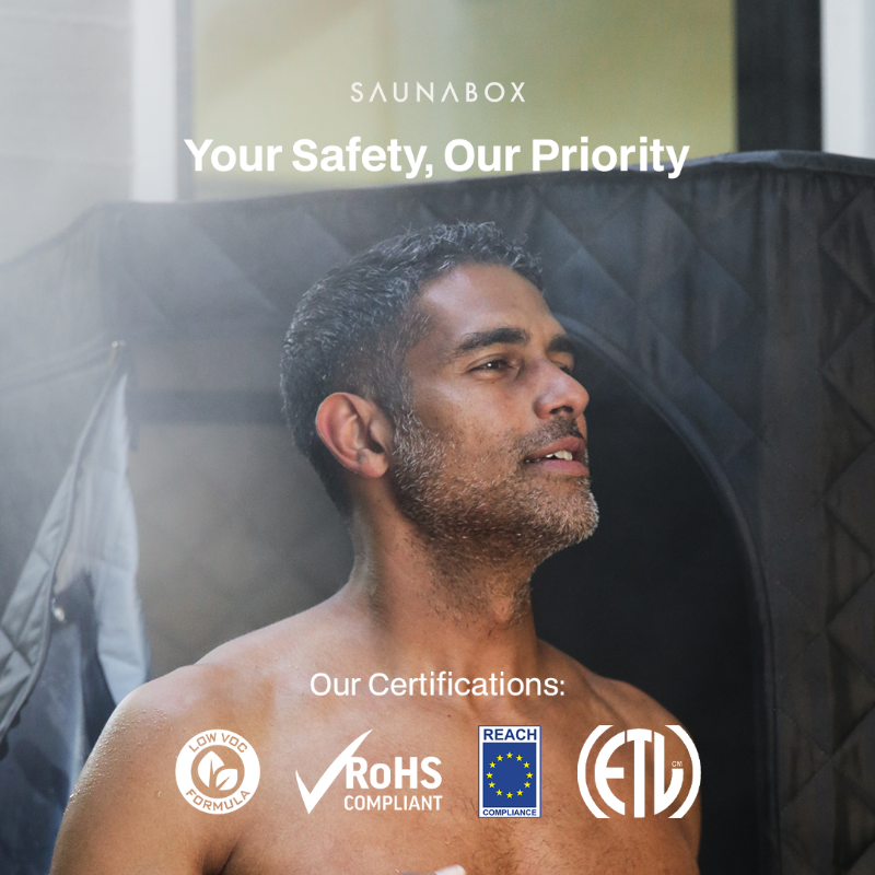 SaunaBox® SmartSteam Kit Pro safety