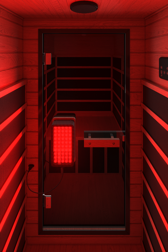 SaunaBox® Solara: Full Spectrum Infrared Sauna red light