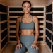 SaunaBox® Solara: Full Spectrum Infrared Sauna sitting inside