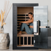 SaunaBox® Solara: Full Spectrum Infrared Sauna women smiling