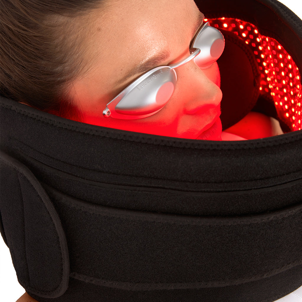 The Nushape Lipo Wrap on face