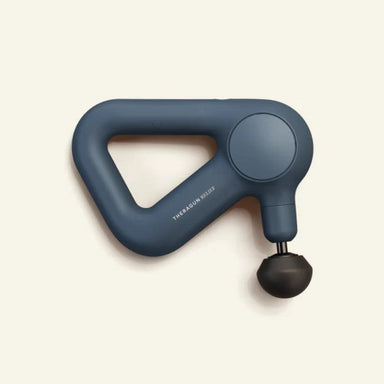 Theragun relief massager electric blue on white background