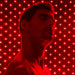 nushape red light therapy mat mans face