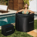 saunabox cold plunge girl inside