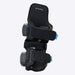 Black orthopedic brace with Therabody branding on a white background